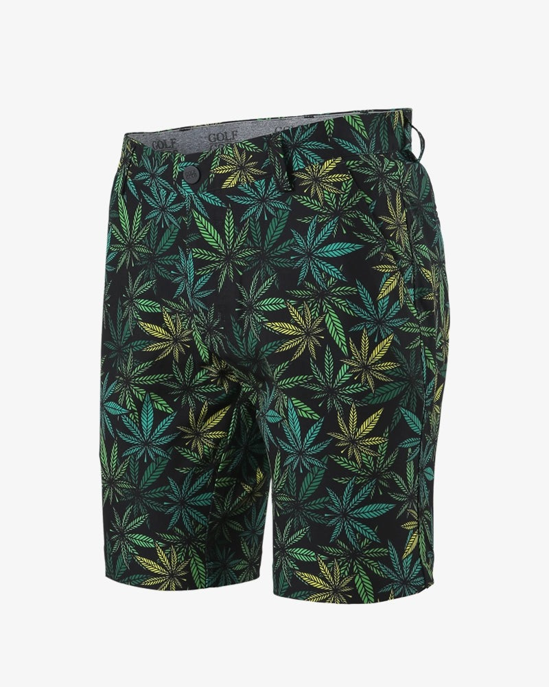 GOLF GODS - GOLF GODS Men's Devil's Lettuce Soft Feel Golf Shorts - The Agora Bangkok